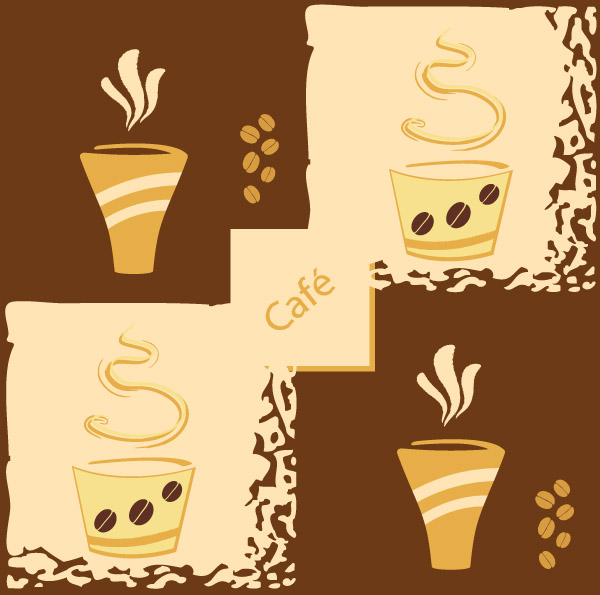 free vector Lovely coffee theme vector 1